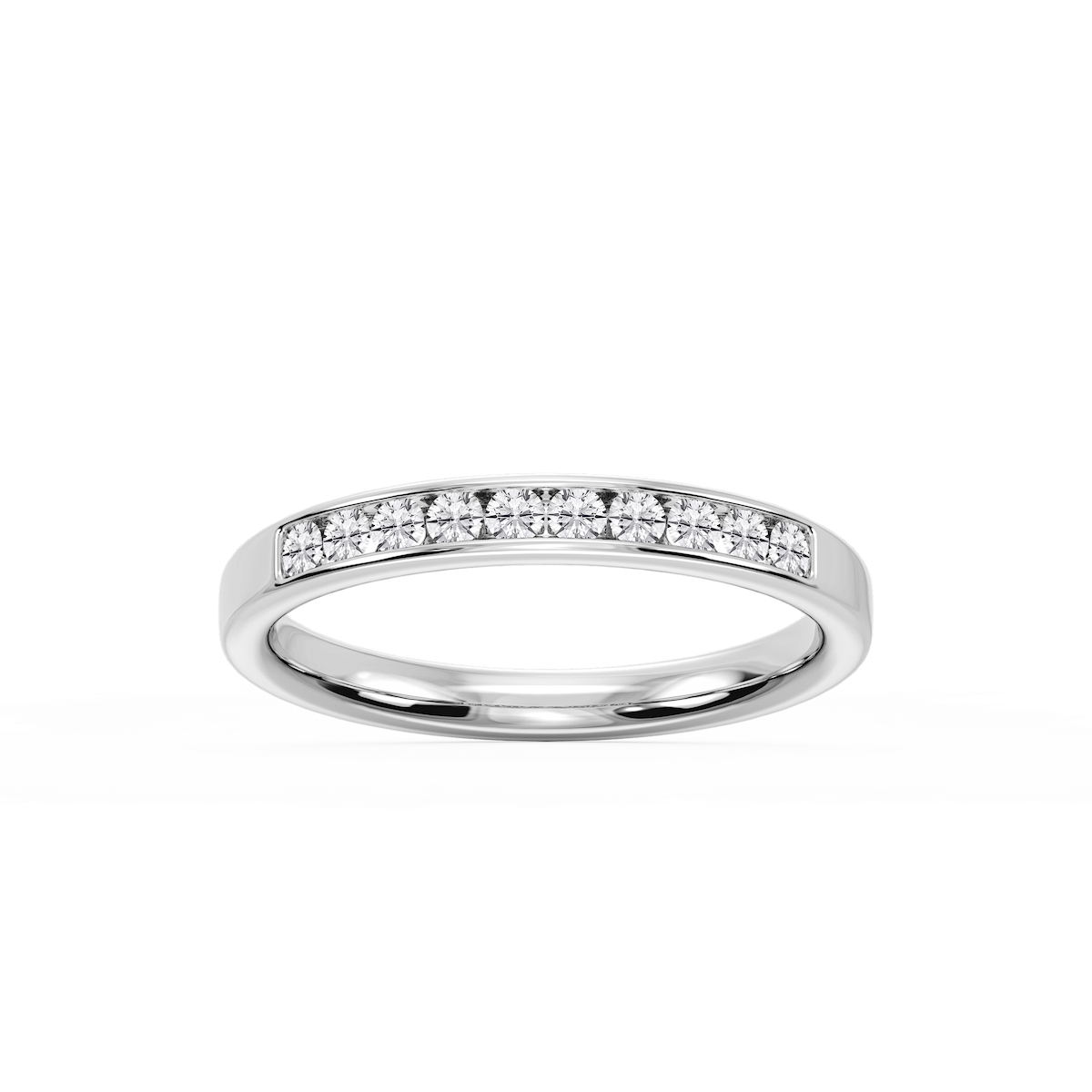 Bailey Round Lab Grown Diamond Channel Set Channel Band