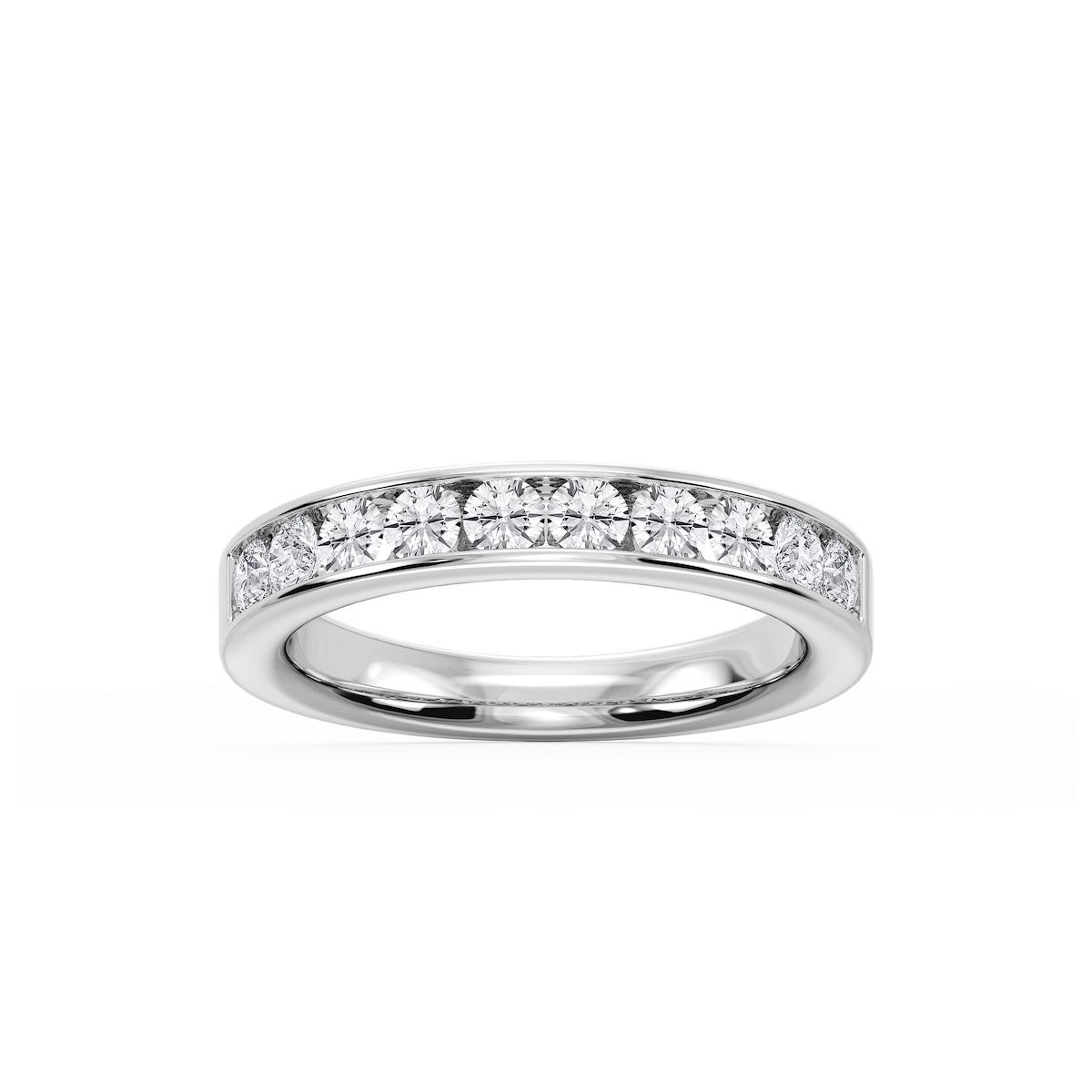 Bailey Round Lab Grown Diamond Channel Set Channel Band