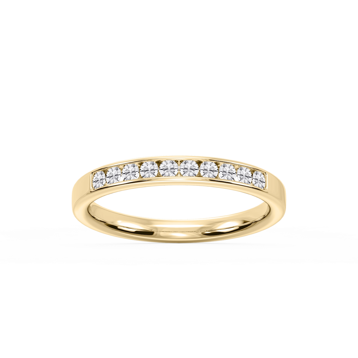 Bailey Round Lab Grown Diamond Channel Set Channel Band