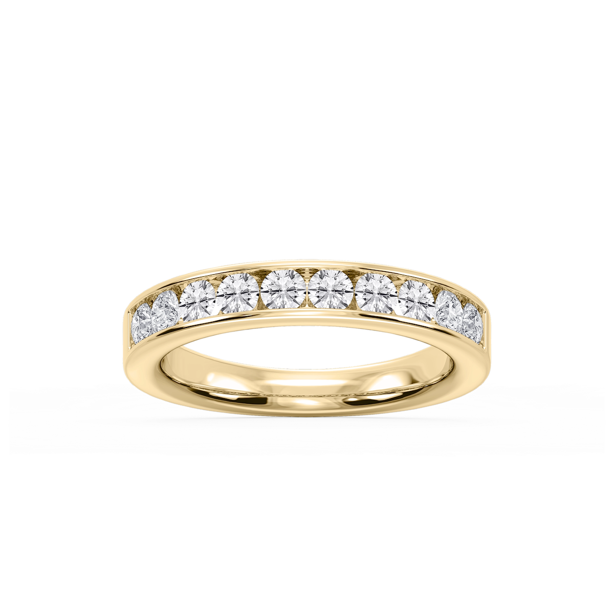 Bailey Round Lab Grown Diamond Channel Set Channel Band