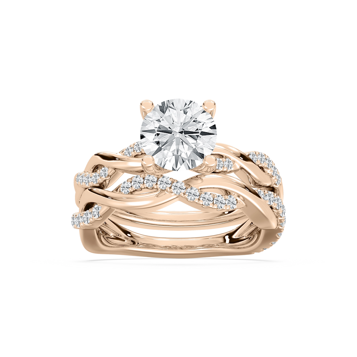 Harlee Lab Grown Diamond Twist Wedding Set