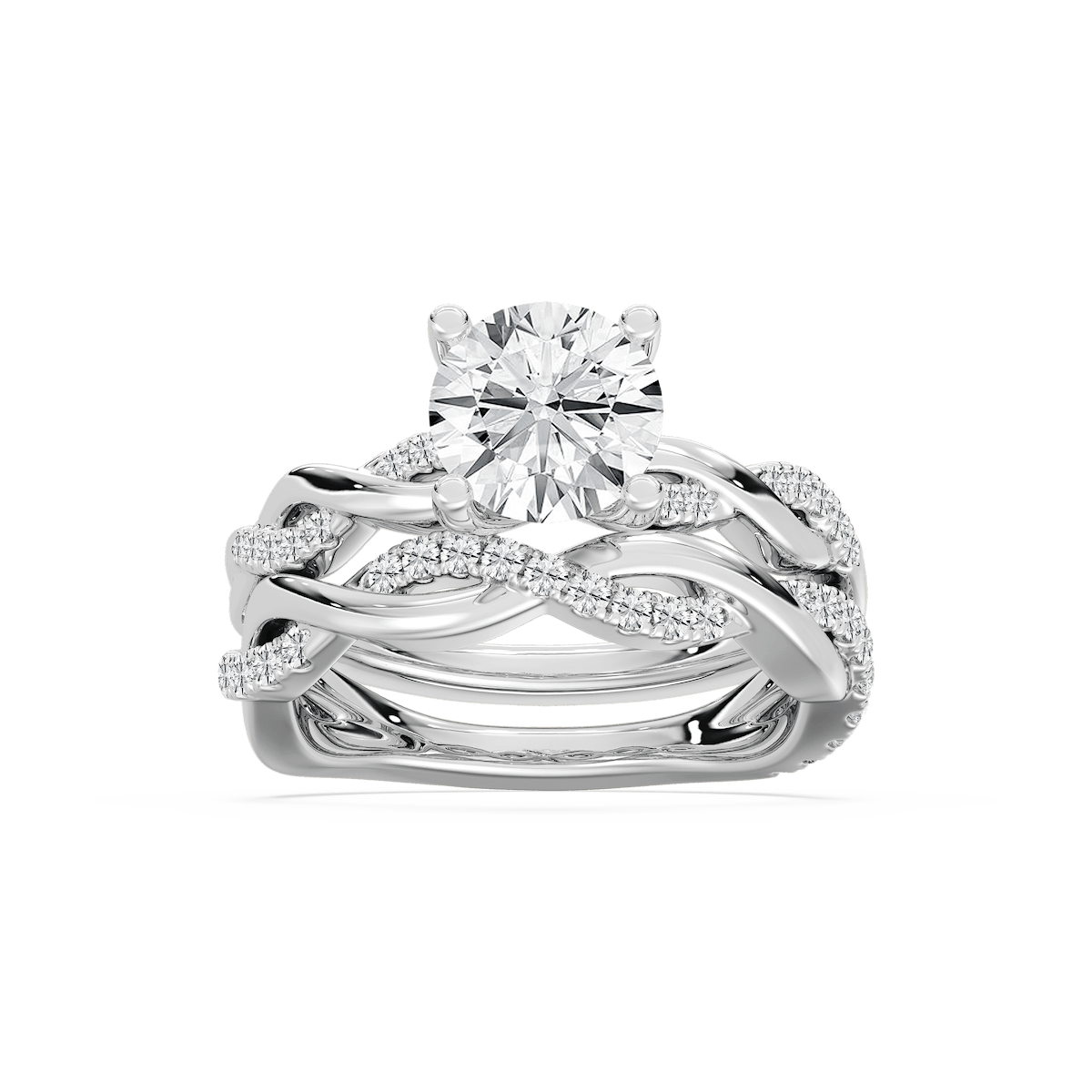 Harlee Lab Grown Diamond Twist Wedding Set