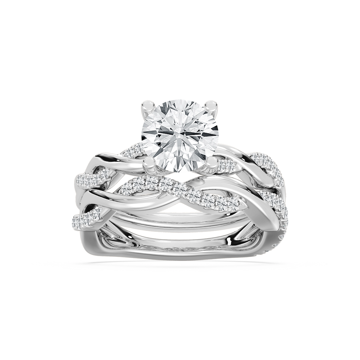 Harlee Lab Grown Diamond Twist Wedding Set