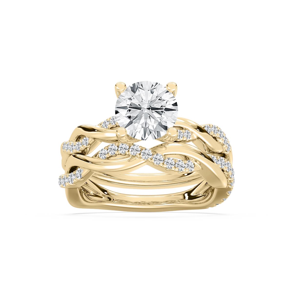 Harlee Lab Grown Diamond Twist Wedding Set