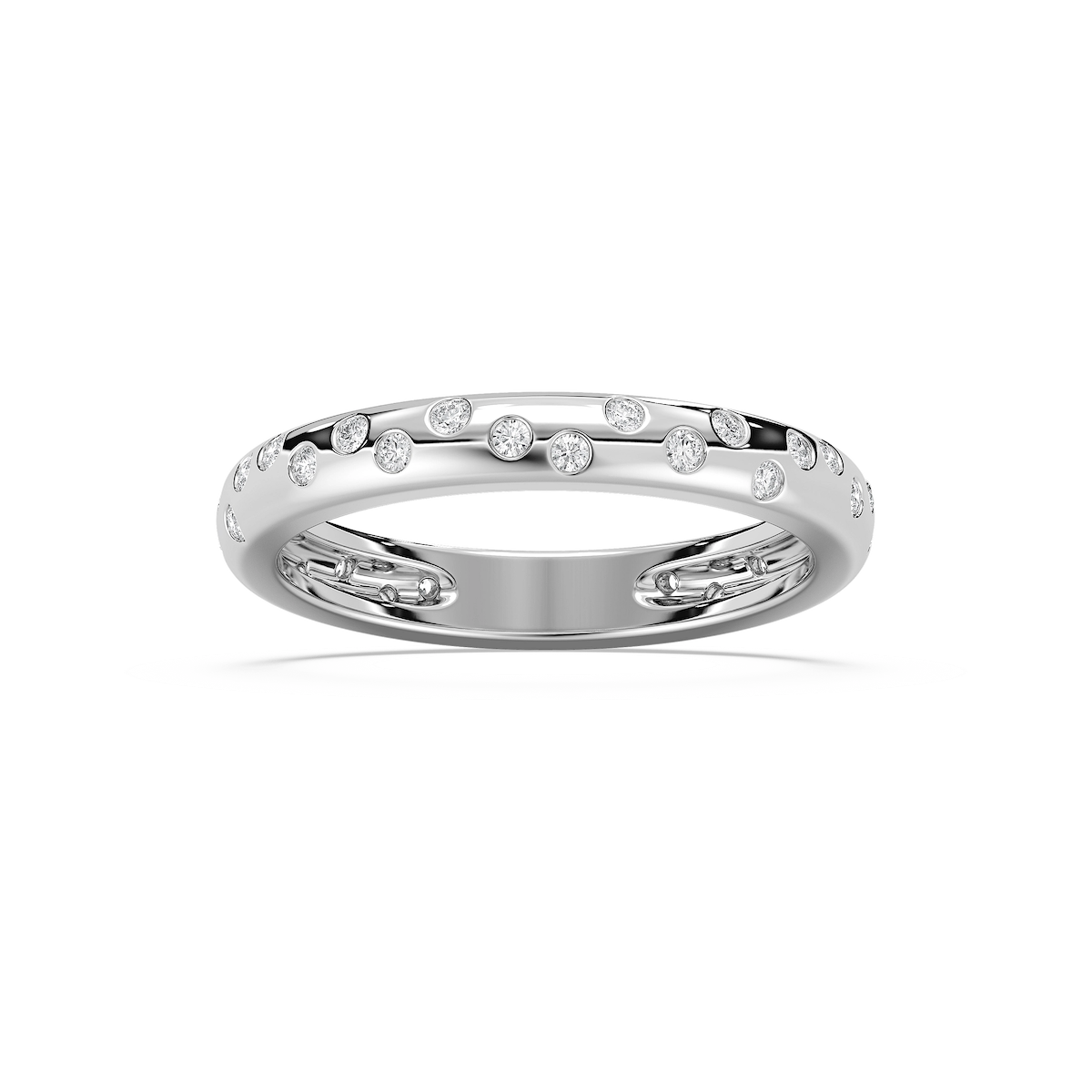 Beverly 1/3 ctw Round Lab Grown Diamond Scattered Eternity Band