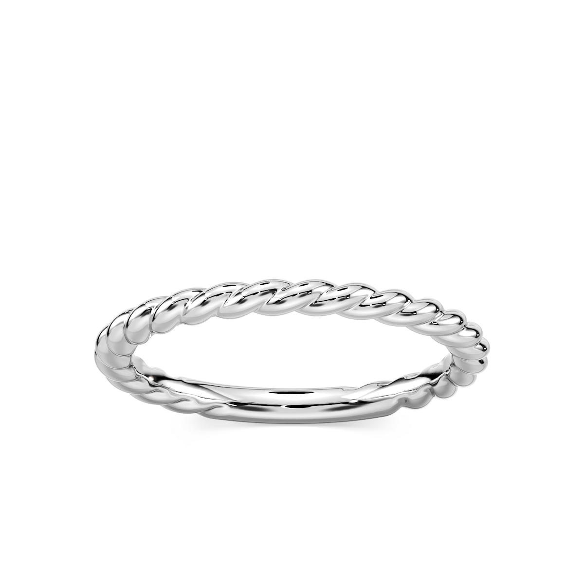 Cali 1.90mm Rope Plain Metal Band