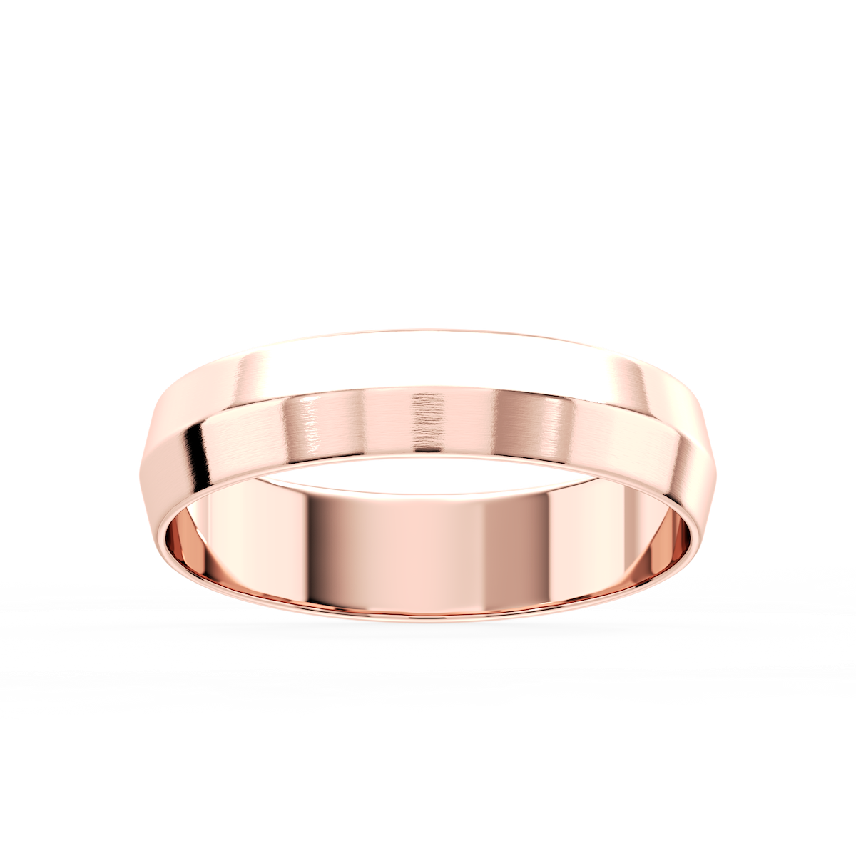 Callum Knife Edge Plain Metal Band