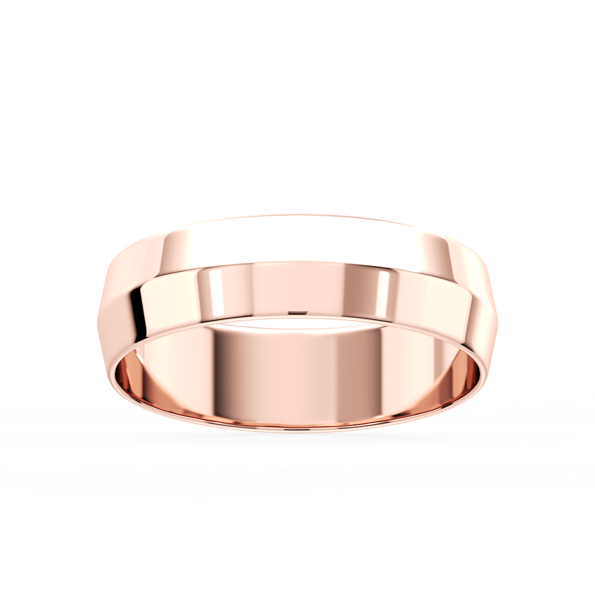 Callum Knife Edge Plain Metal Band