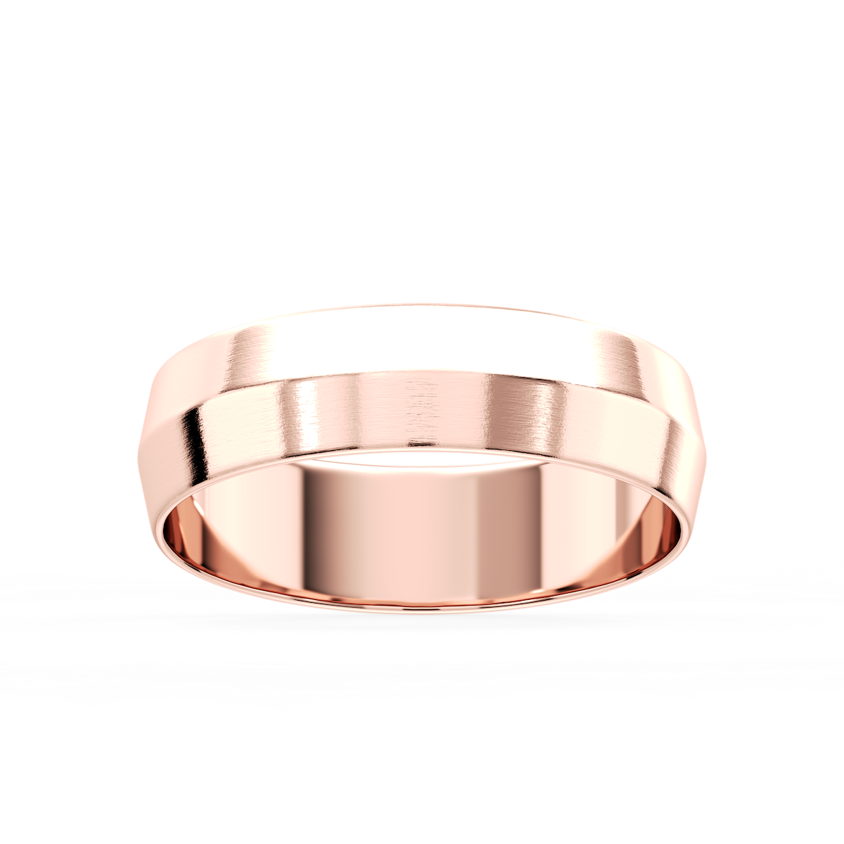 Callum Knife Edge Plain Metal Band