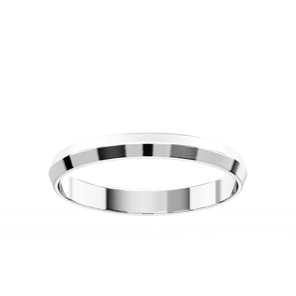Callum Knife Edge Plain Metal Band