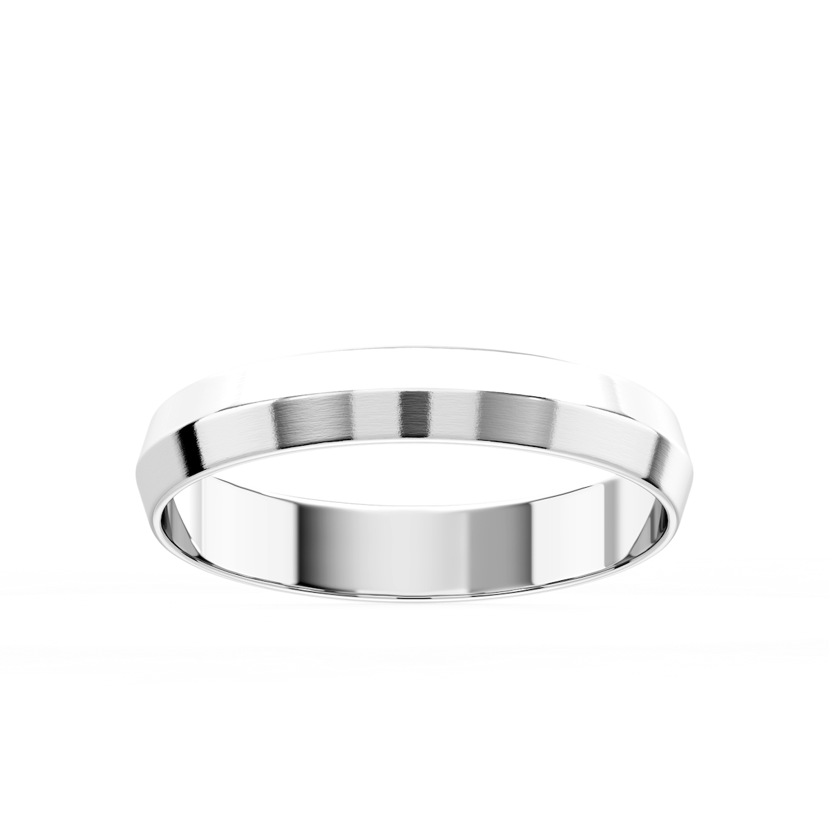 Callum Knife Edge Plain Metal Band