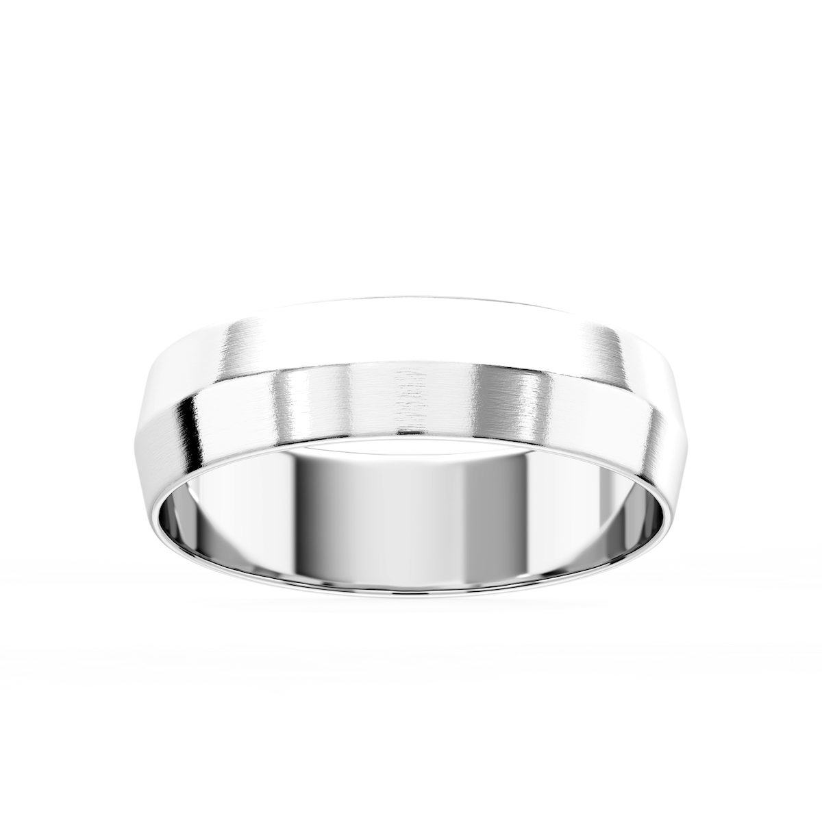 Callum Knife Edge Plain Metal Band