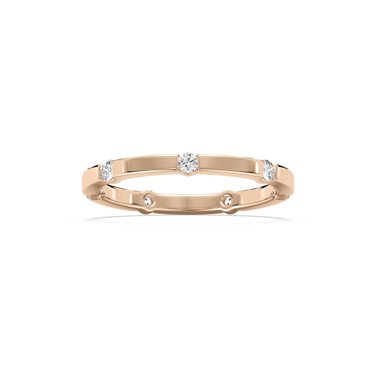 Samira 1/3 ctw Round Lab Grown Diamond Station Eternity Band
