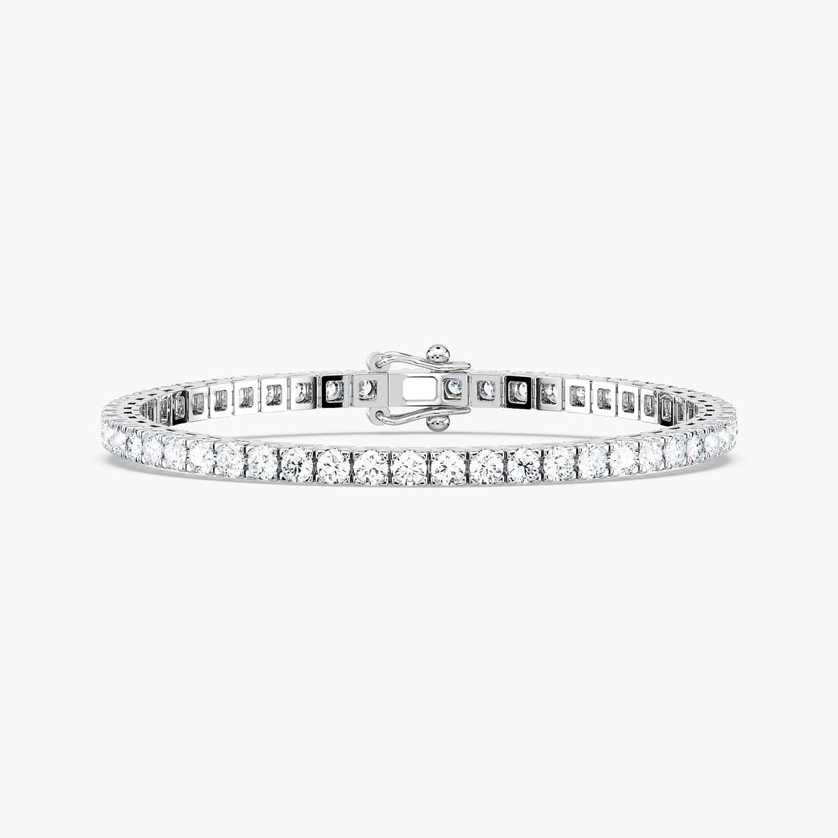 Classic Tennis Bracelet with 3ctw in 14K White Gold