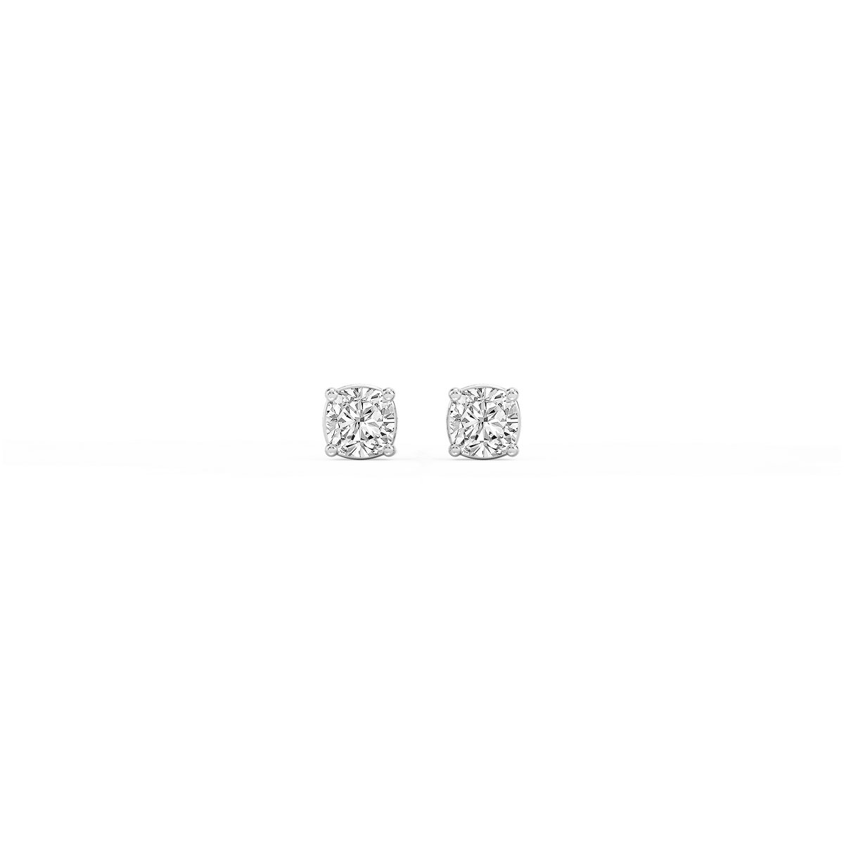 Cushion Lab Grown Diamond Classic Four Prong Stud Earrings