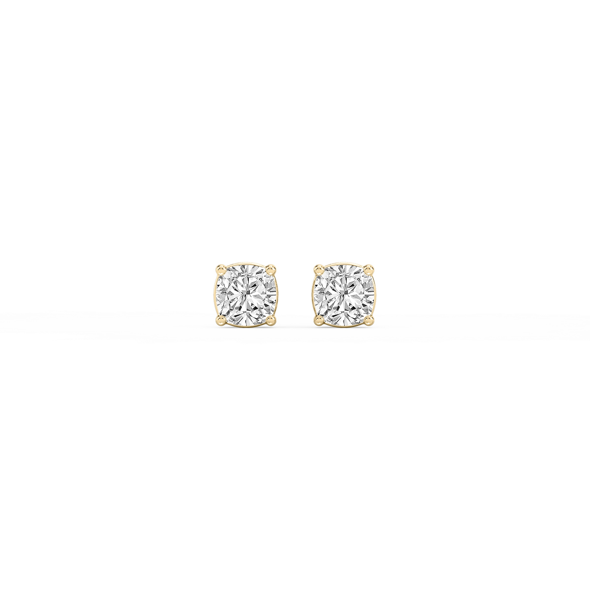 Cushion Lab Grown Diamond Classic Four Prong Stud Earrings