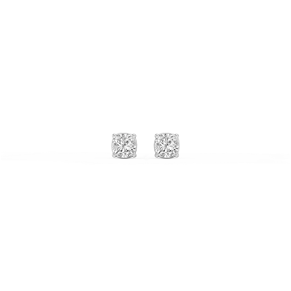 Cushion Lab Grown Diamond Classic Four Prong Stud Earrings