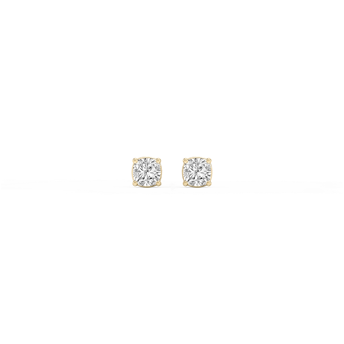 Cushion Lab Grown Diamond Classic Four Prong Stud Earrings