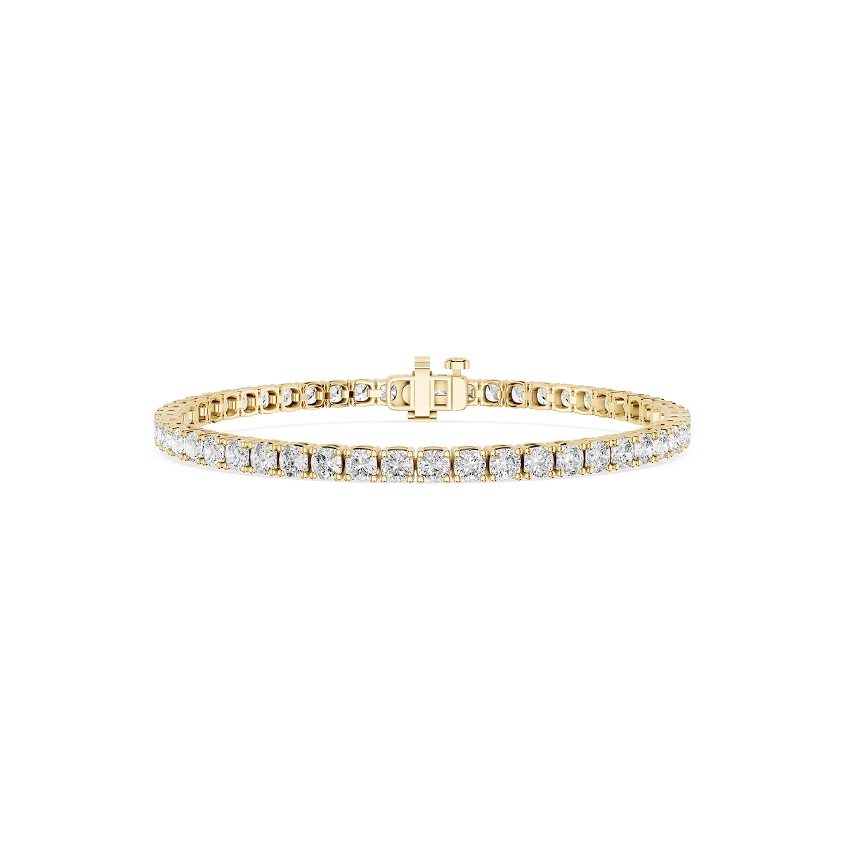Cushion Lab Grown Diamond Four Prong Tennis Bracelet - 7 Inches