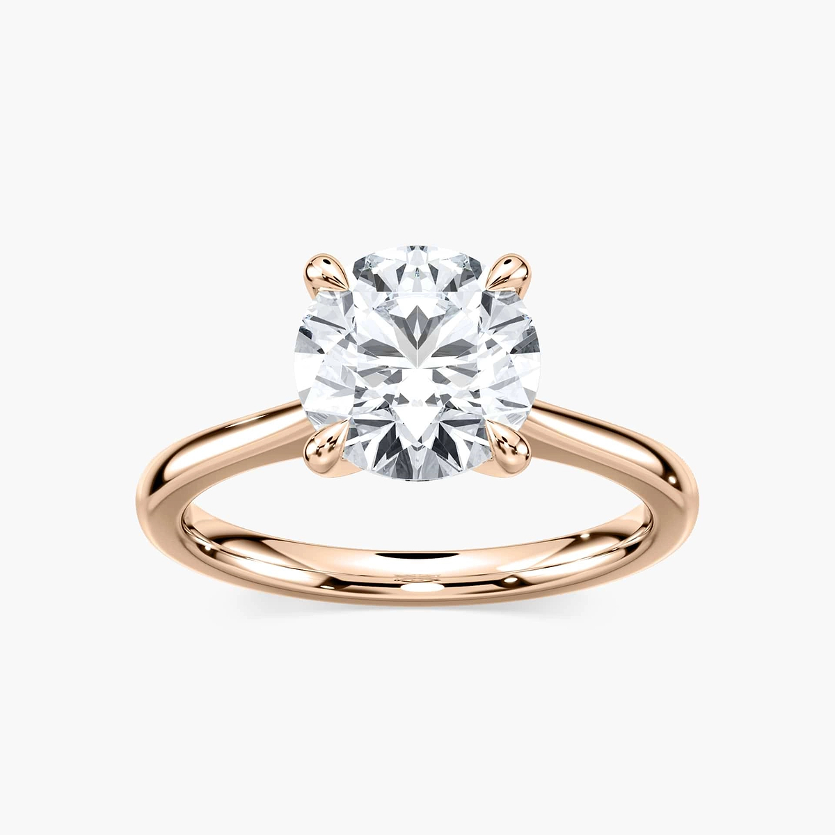 Dior Lab Grown Diamond Cathedral Claw Prong Solitaire Engagement Ring