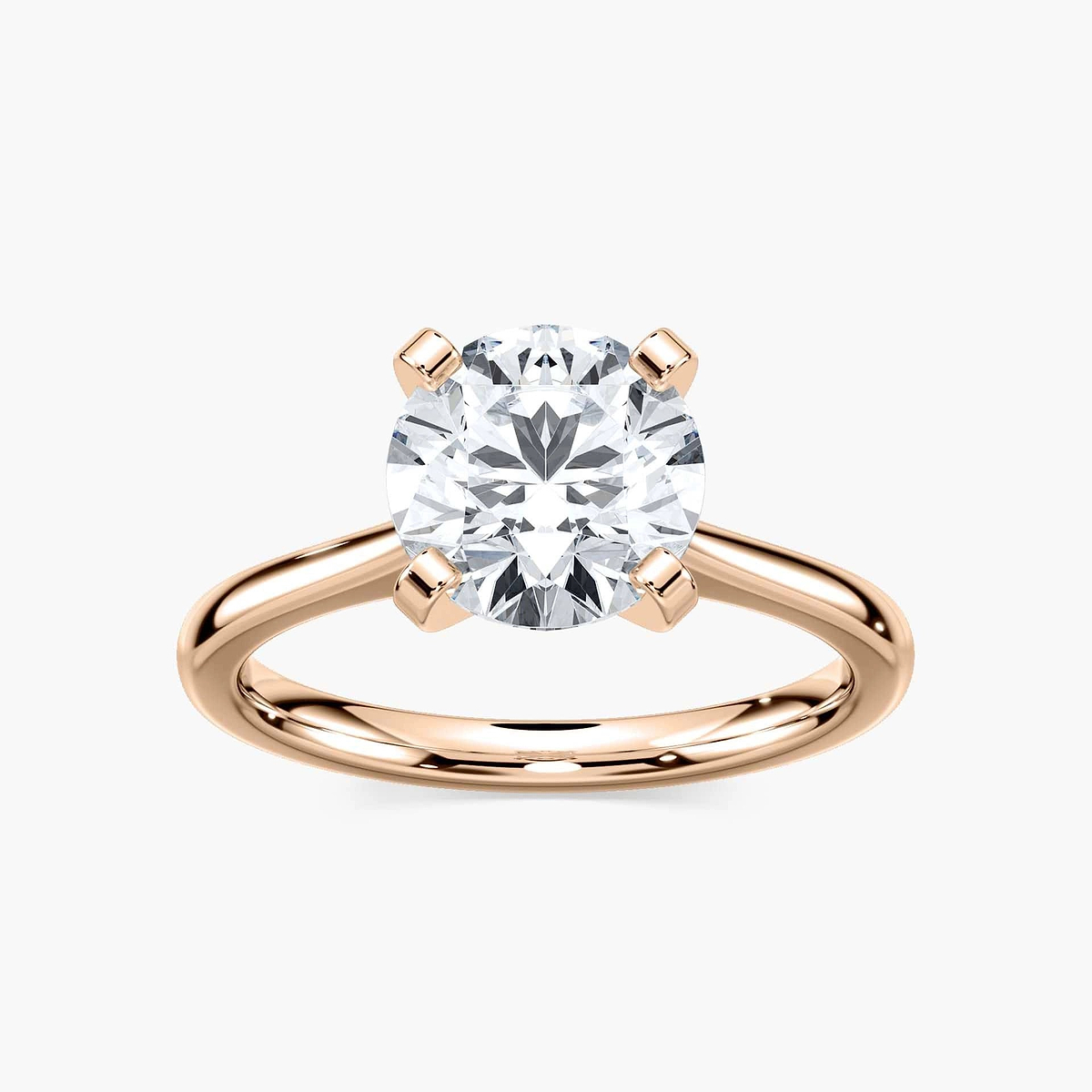 Dior Lab Grown Diamond Cathedral Stackable Solitaire Engagement Ring