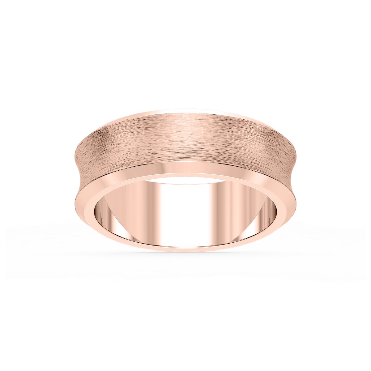 Dune 6.00mm Concave Bevel Plain Metal Band