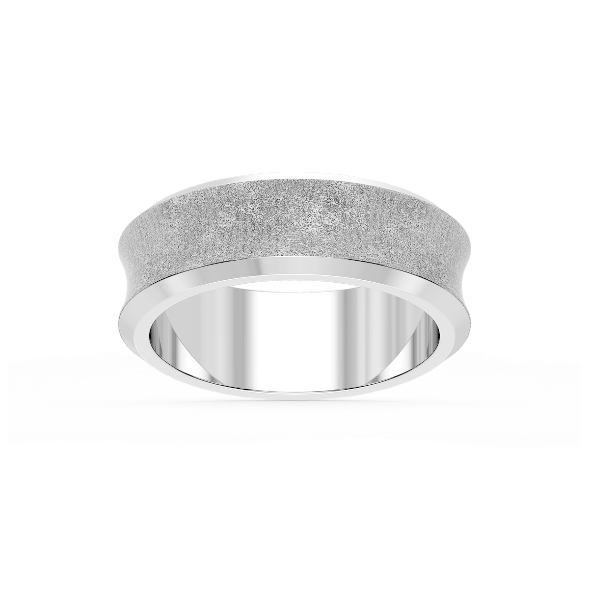 Dune 6.00mm Concave Bevel Plain Metal Band