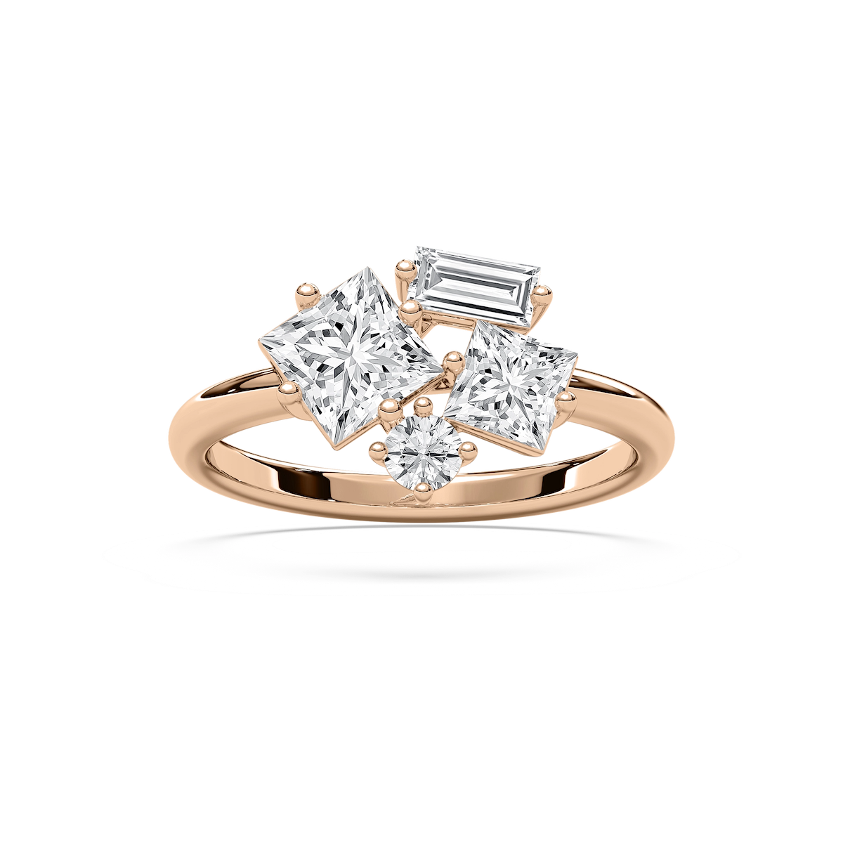 1 ½ ctw Princess, Baguette and Round Lab Grown Diamond Mixed Shape Ring