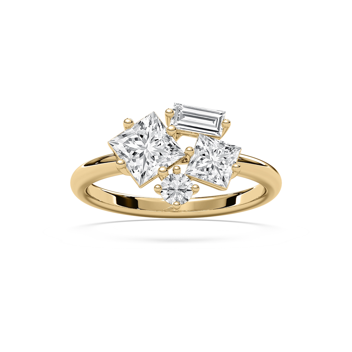 1 ½ ctw Princess, Baguette and Round Lab Grown Diamond Mixed Shape Ring