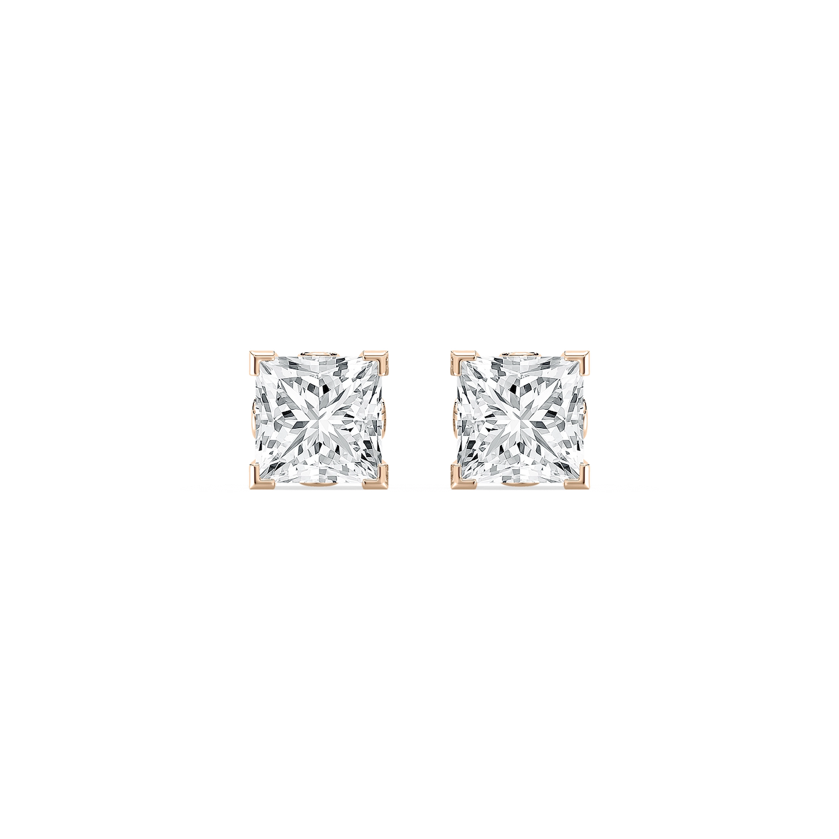 Princess Scroll Stud Earrings