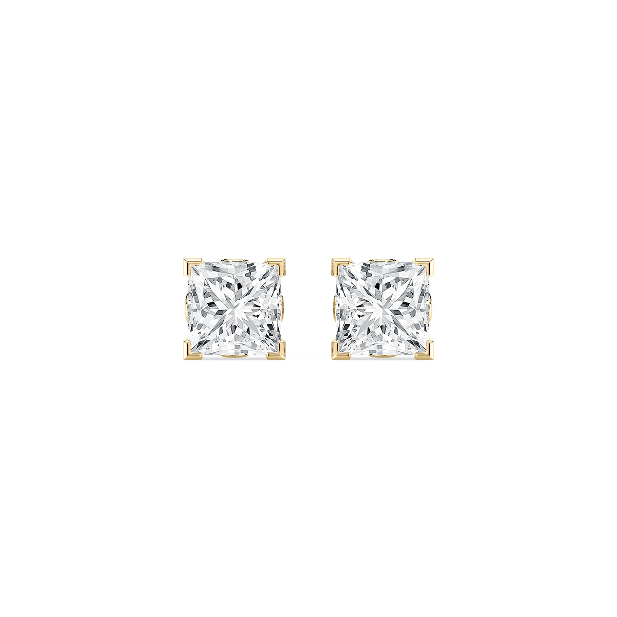 Princess Scroll Stud Earrings