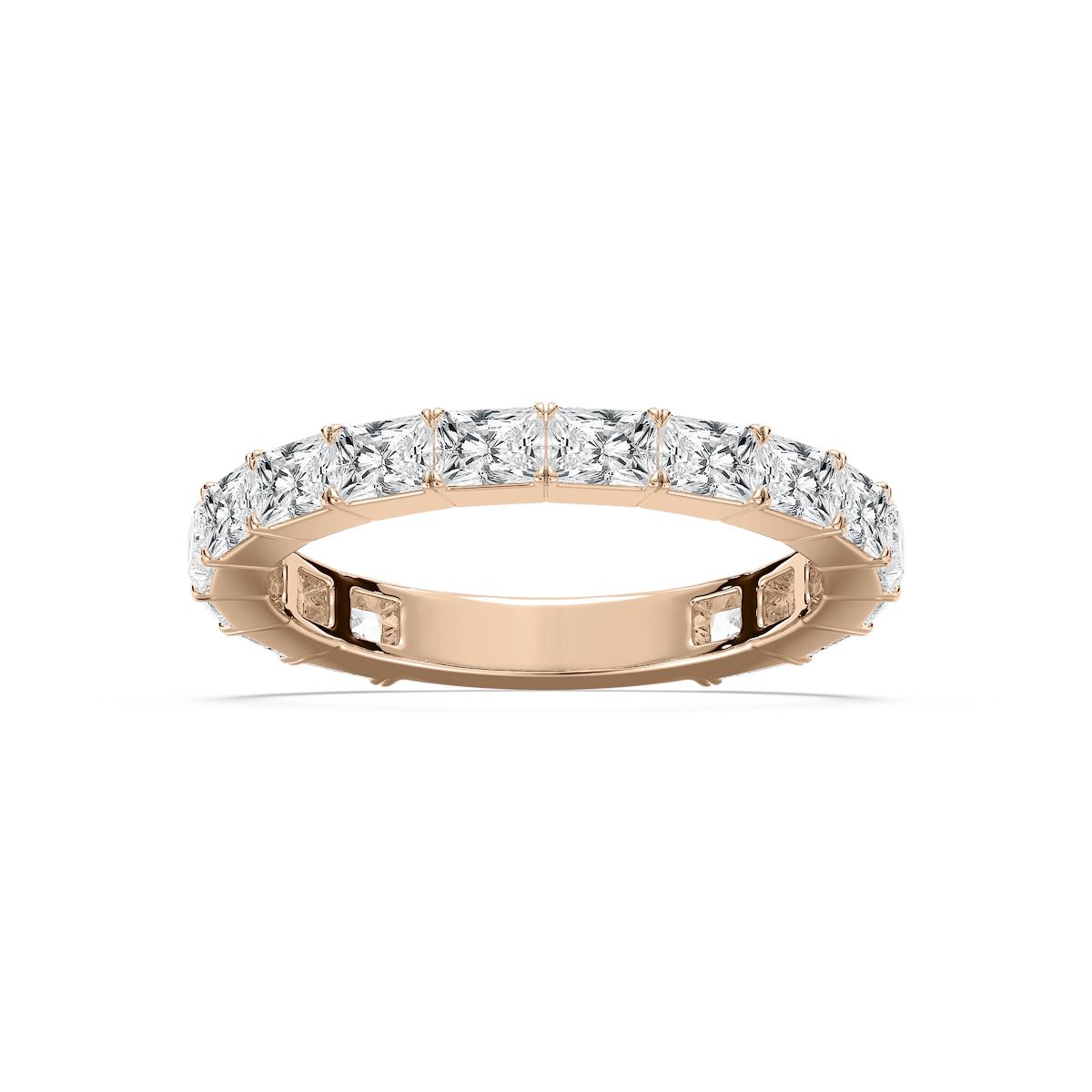 Eliza 1 ⅞ ctw Radiant Lab Grown Diamond East West Three Quarter Eternity Band
