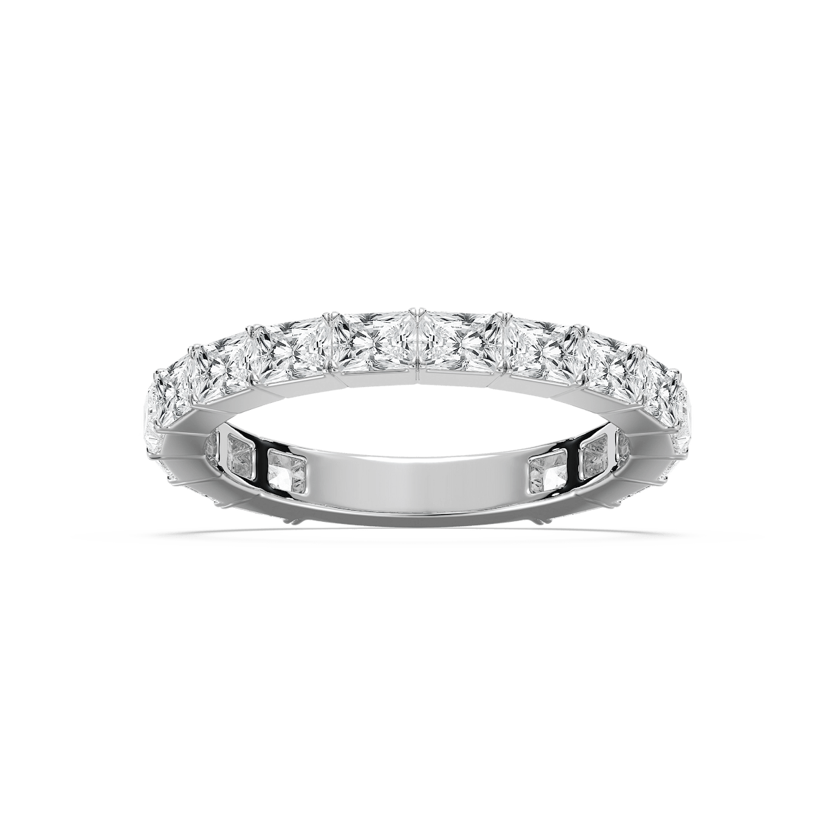 Eliza 1 ⅞ ctw Radiant Lab Grown Diamond East West Three Quarter Eternity Band