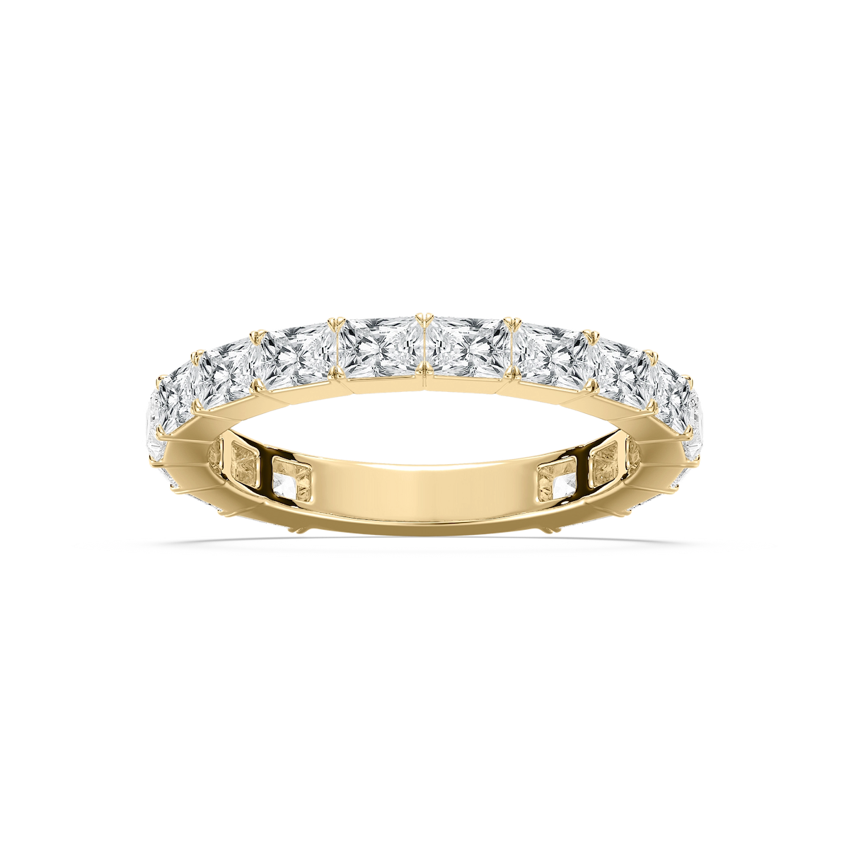 Eliza 1 ⅞ ctw Radiant Lab Grown Diamond East West Three Quarter Eternity Band