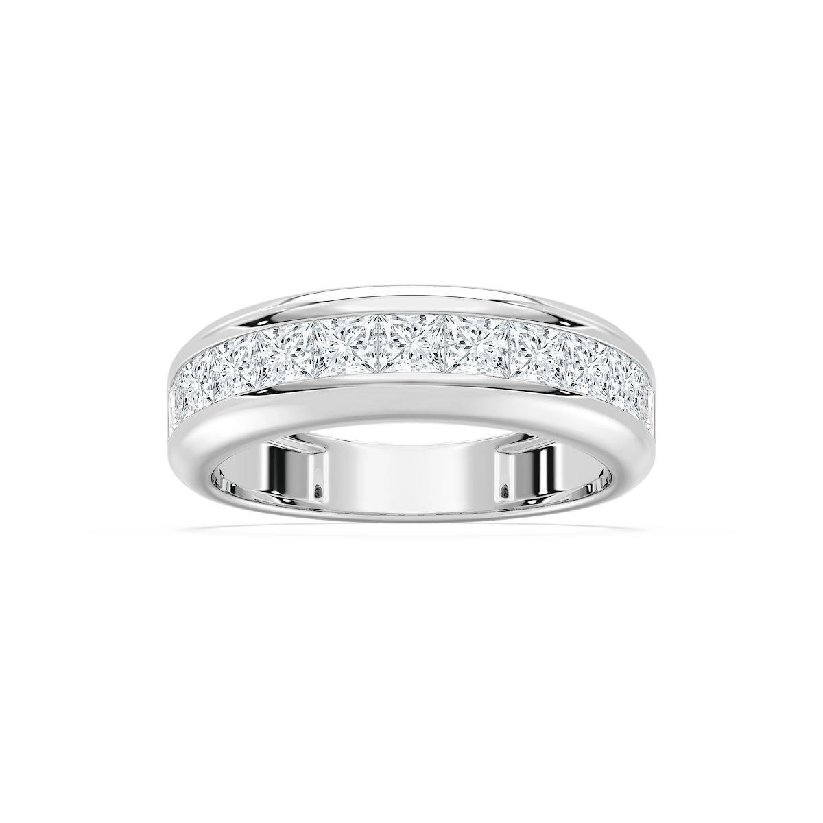 Remi 1 ½ ctw Princess Lab Grown Diamond Eleven Stone Channel Anniversary Band