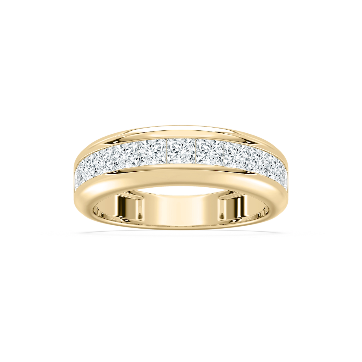 Remi 1 ½ ctw Princess Lab Grown Diamond Eleven Stone Channel Anniversary Band