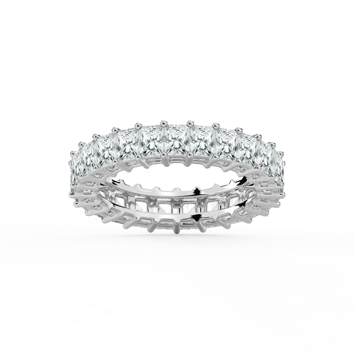 Hadassah Radiant Lab Grown Diamond Shared Prong Eternity Band