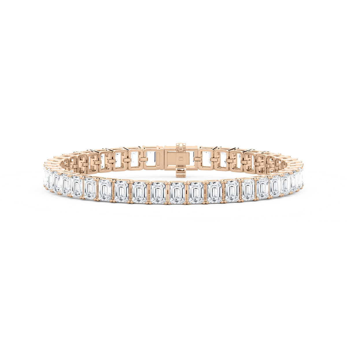 21 ctw Emerald Lab Grown Diamond Classic Tennis Bracelet  - 7 Inches - Signature Collection