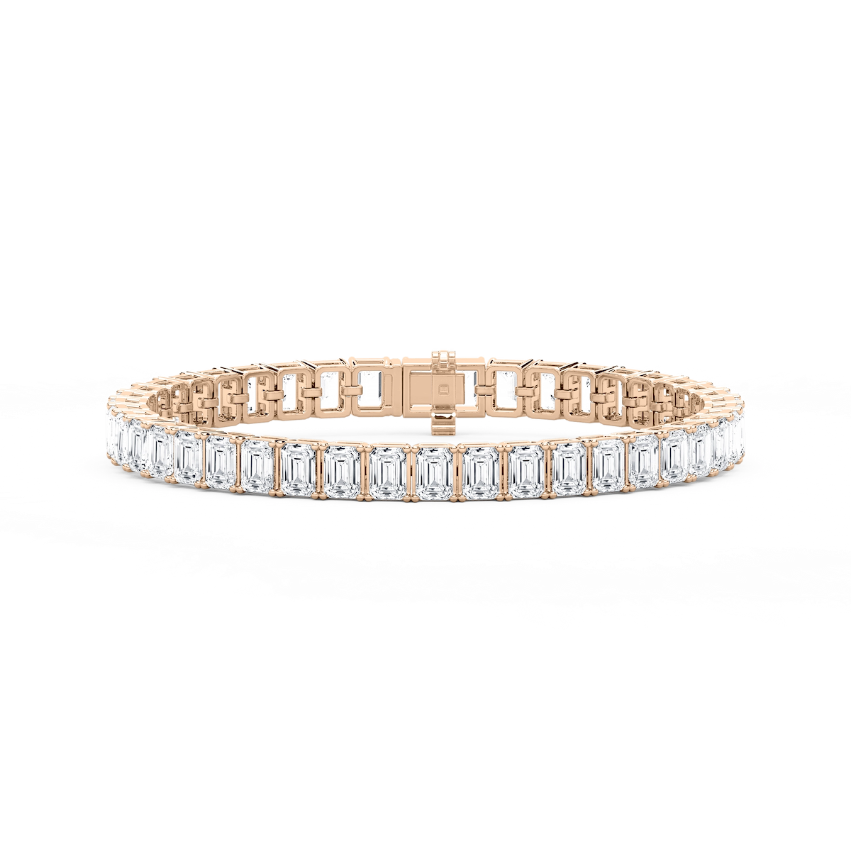 21 ctw Emerald Lab Grown Diamond Classic Tennis Bracelet  - 7 Inches