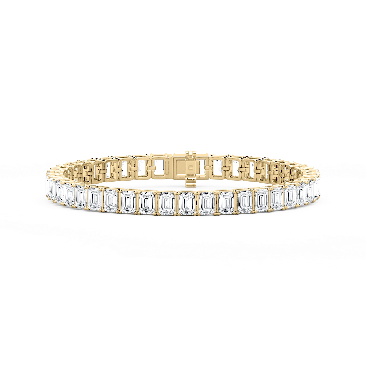 21 ctw Emerald Lab Grown Diamond Classic Tennis Bracelet  - 7 Inches
