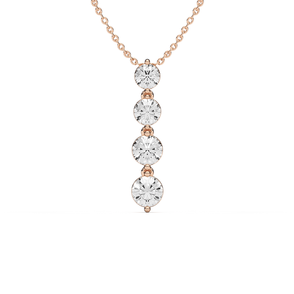 2 ⅙ ctw Round Lab Grown Diamond Eternal Journey Pendant  - 18 Inches