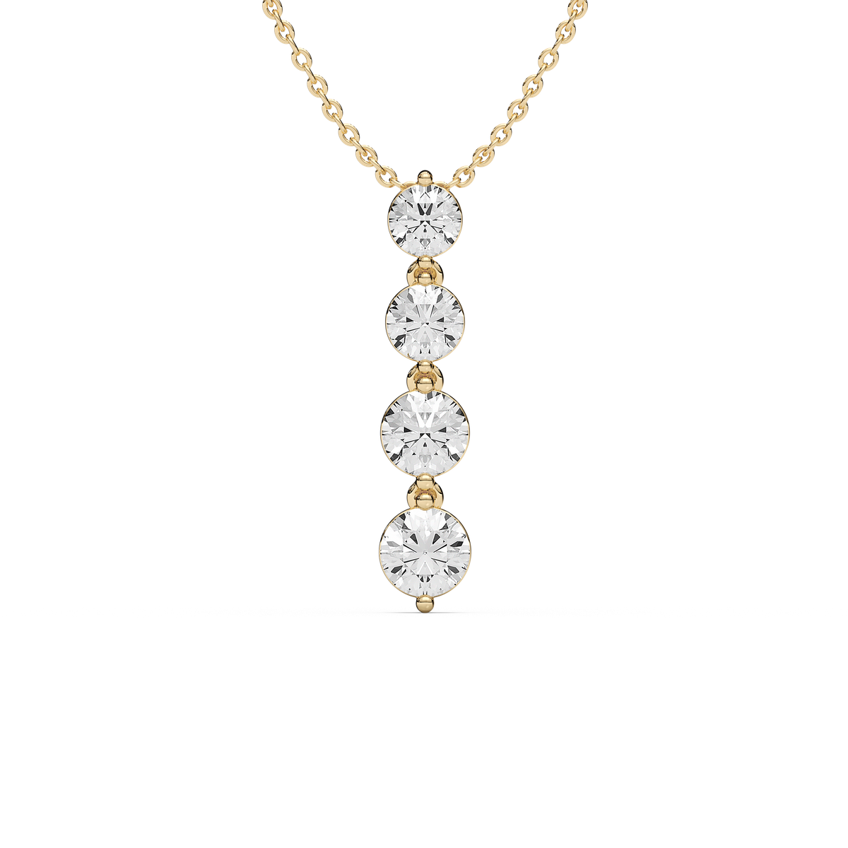 2 ⅙ ctw Round Lab Grown Diamond Eternal Journey Pendant  - 18 Inches