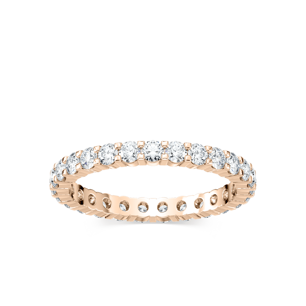 Eternity Lab-Grown Diamond Band with 1.50ctw in 14K Rose Gold - Size 6.00