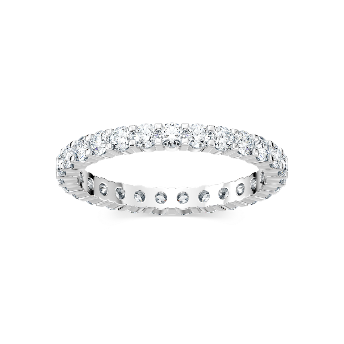 Kailaney Round Lab Grown Diamond Shared Prong Eternity Band