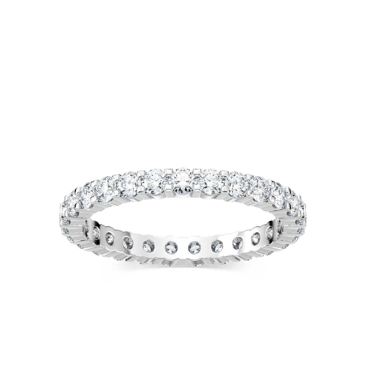 Eternity Lab-Grown Diamond Band with 2.0ctw Lab-Grown Diamonds in 14K White Gold - Size 8.50