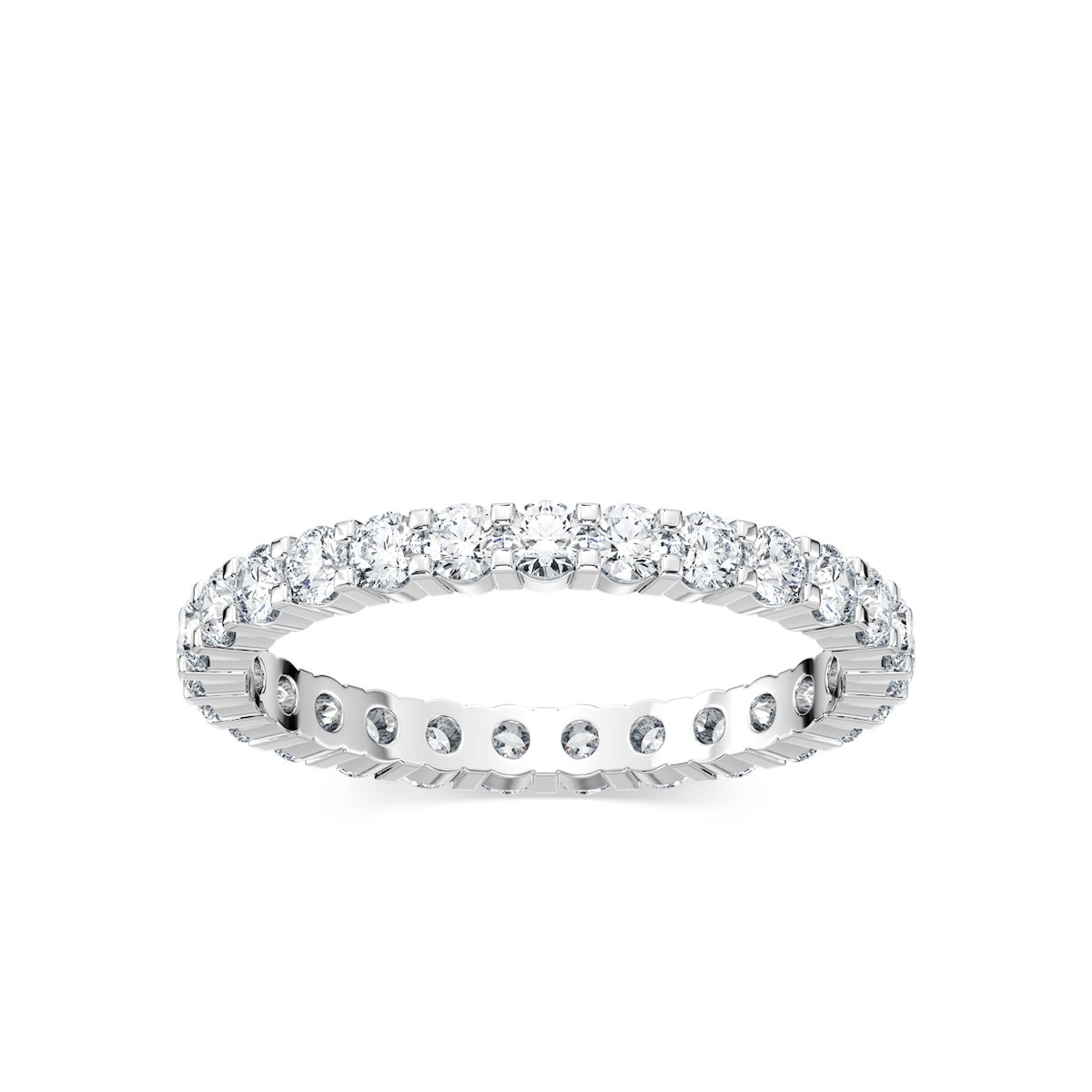 Kailaney Round Lab Grown Diamond Shared Prong Eternity Band