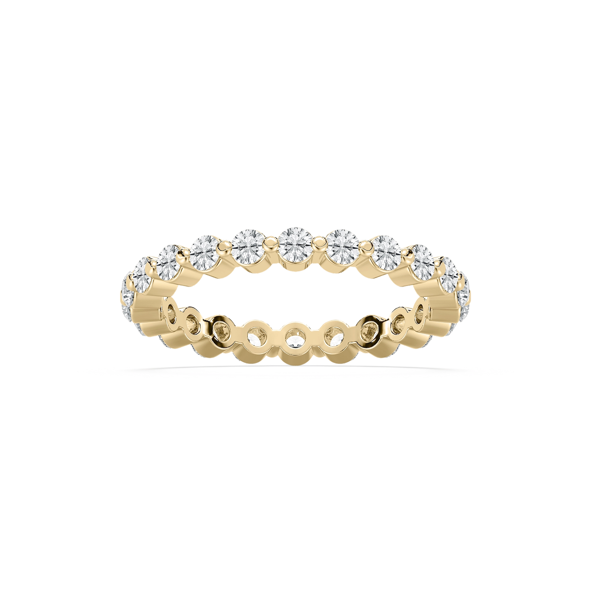 Aspyn 7/8 ctw Round Lab Grown Diamond Shared Prong Eternity Band