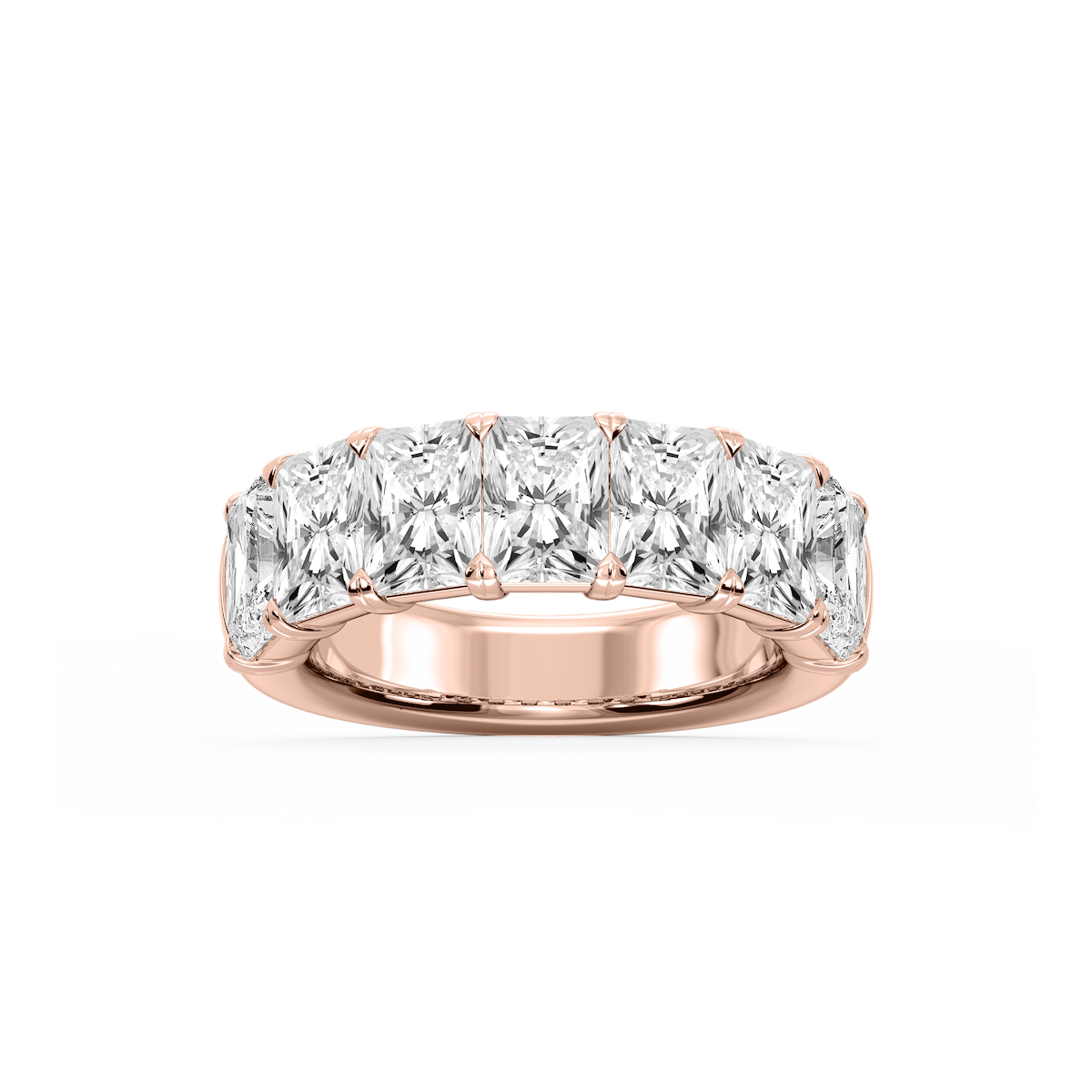 Valerie Radiant Lab Grown Diamond 7-Stone V-Prong Anniversary Band