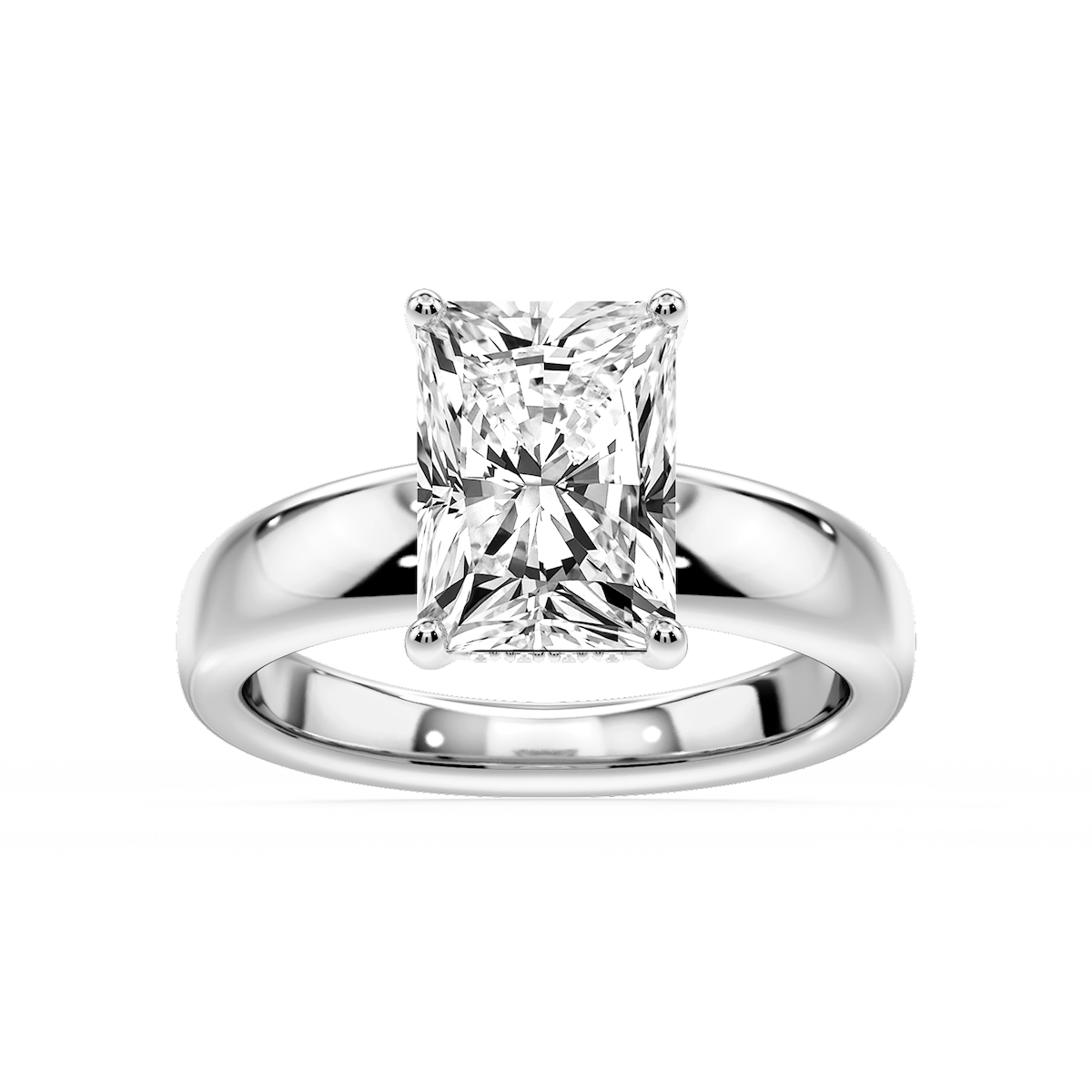 Gloria Radiant Lab Grown Diamond Hidden Halo Engagement Ring