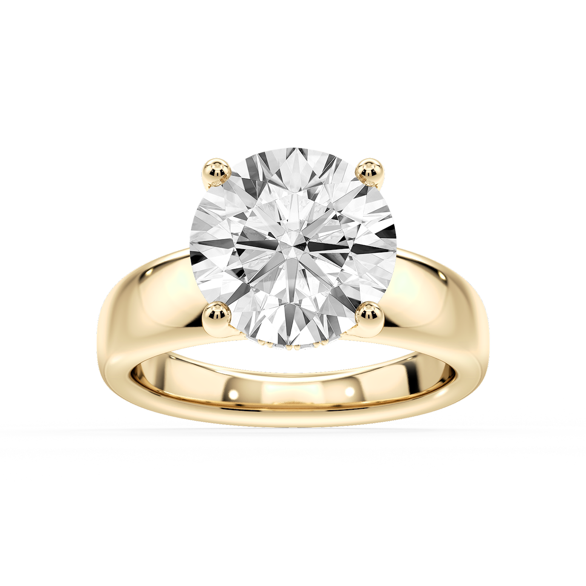 Gloria Round Lab Grown Diamond Hidden Halo Engagement Ring